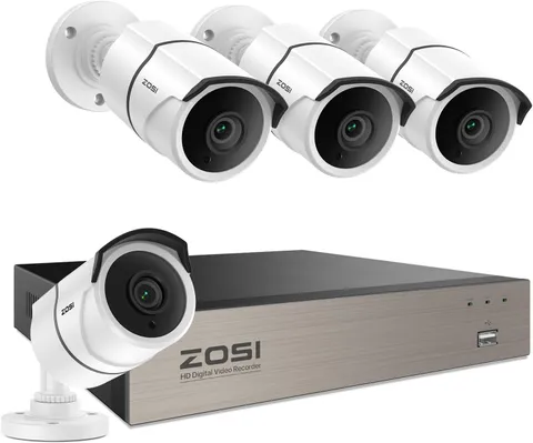 8CH 3K Lite Home Security Camera System with One-Way Audio,H.265+ 8-Channel CCTV