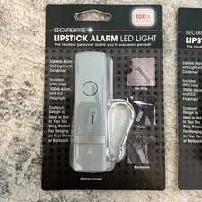 ALARM by Securebrite Lipstick Case Emergency Panic Self Defense Safety Clip 