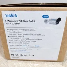 Reolink RLC-410-5MP POE IP Security Camera Outdoor Night Vision Waterproof - New