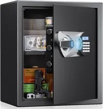 Biometric Safe 1.8 Cub Home Safe Quick Access Fingerprint Security Lock Box
