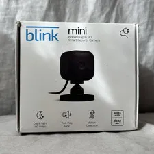Blink Mini HD Indoor Wi‑Fi IP Camera, Motion/Night Vision, 2‑Way Audio, Black