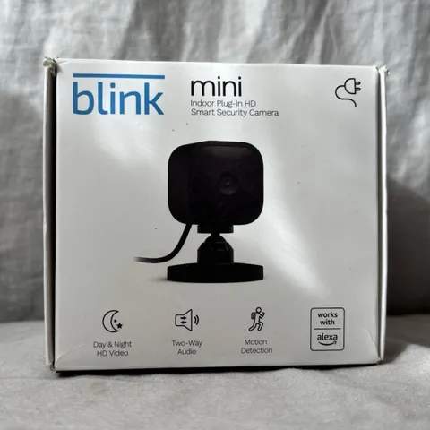 Blink Mini HD Indoor Wi‑Fi IP Camera, Motion/Night Vision, 2‑Way Audio, Black