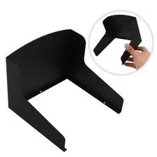 Black Outdoor Doorbell Protective Cover with Rainproof and Sun Shade Features