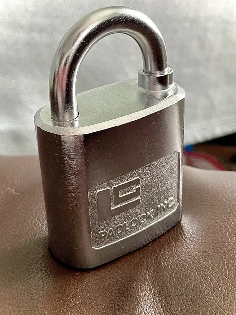 Rare La Gard Padlock Body, Non-working, for parts and repairs, No keys