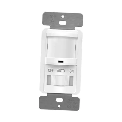 in Wall PIR Motion Sensor Light Switch, Single Pole Neutral Wire Required, 4A