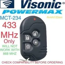 X5 PCS VISONIC One-way Keyfob MCT-234 for PowerMax Systems 433.9MHz