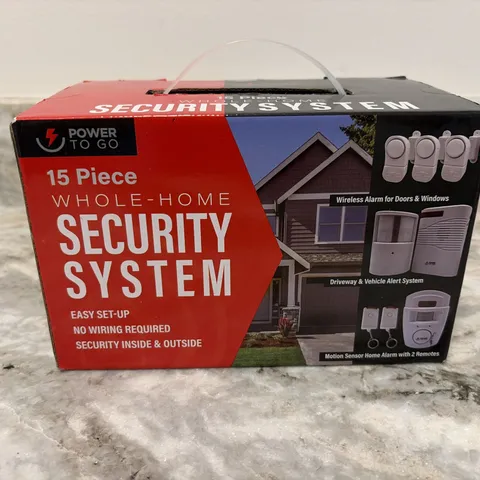 Brand New Power To Go 15 Piece Whole Home Security System