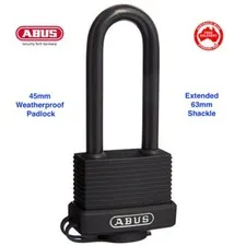 ABUS 7045HB63 Weatherproof Padlock Outdoor Marine Grade Padlocks