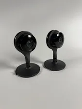 Google Nest Cam Indoor Security Camera A0005 1st Gen W/Stand - No Cord Lot Of 2