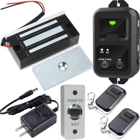 UHPPOTE 120lb Magnetic Door Lock RF Remote Control Kit Electric Access System