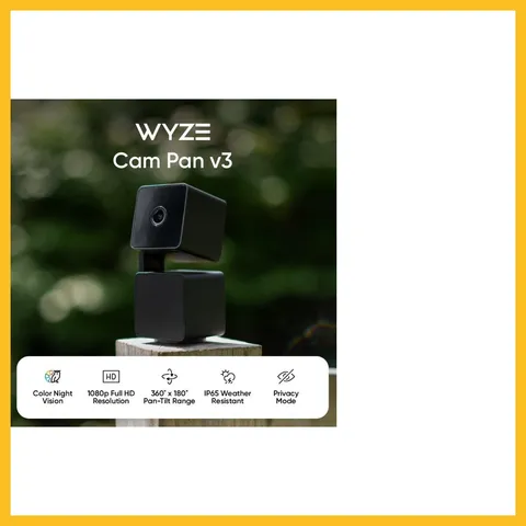 WYZE Cam Pan v3 Indoor/Outdoor IP65 1080P 360° Pan/Tilt/Zoom WiFi Smart Home Sec