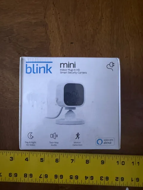 Blink Mini Smart Security Camera - 1080p HD, Two-Way Audio, Alexa