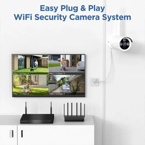 10CH NVR 5MP System, 8×3MP Cameras, 1TB HDD, Night Vision, Motion Detection, App