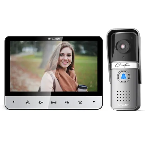 Video Intercom Entry System 2x7 Inches Monitor Wired Video Doorbell Waterproof