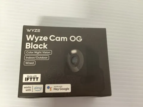 Wyze Cam OG Black 1080p Wired Indoor/Outdoor Color Night Vision 24/7 Recording 