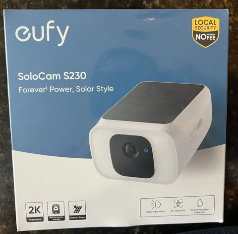 NEW SEALED Eufy  SoloCam S230 Security Camera 2k Resolution Color Night Vision