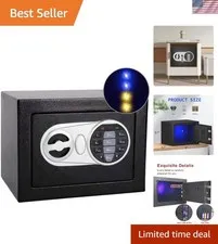 Durable Steel Digital Safe with Touchpad Control & Hidden Design - 0.24 Cu Ft