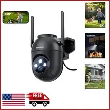 Home Security Camera with 360° Coverage, Auto Tracking, and WiFi Connectivity