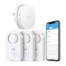 Govee WiFi Water Leak Detector 3 Pack Alarm & Gateway H5040 H5054 New Open Box