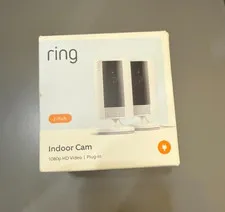 Ring 2nd Generation Indoor Plug-in 1080p Security Camera with Privacy Cover Pack