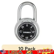 10 Pack Steel Dial Combination Padlocks 50mm Heavy Duty Keyless Security Lock US