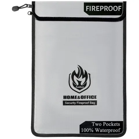 Fireproof Money Bag for Cash, Valuables, Legal Documents
