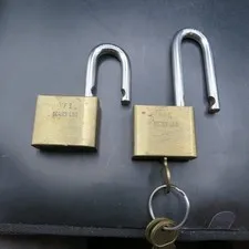 2-American Locks L-50 SERIES Padlock 3 3/4" & 2 3/4" CHROME SHACKLE 3 Keys Alike