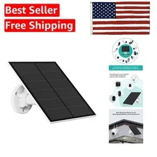 360° Adjustable 5W Solar Panel for USB-C Battery Cameras - Reliable Power Source