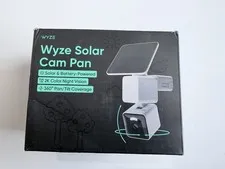 Wyze Solar Cam Pan 2K Color Night Vision 360 Pan/Tilt Wi-Fi Solar/Battery