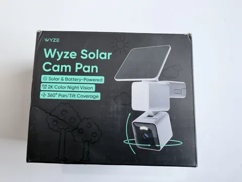 Wyze Solar Cam Pan 2K Color Night Vision 360 Pan/Tilt Wi-Fi Solar/Battery