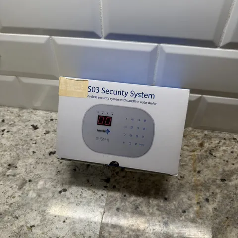 Fortress S03 Home Security Alarm System w/ Siren, 5 Door/window, 2 Keyfob