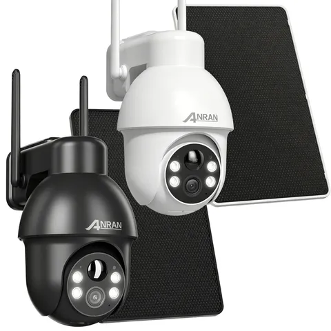 Solar Security Camera Wireless Outdoor 5MP Color Night Vision AI Human Detection