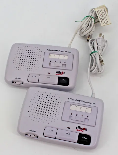 2x Silicon Scientific FM245 4-Channel FM Wireless Intercom, Tested