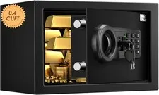 Tenamic Safe Box 0.4 Cuft Fireproof, Waterproof, Keypad Small Cabinet Lock Bo...