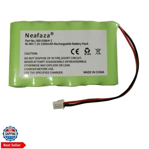 300-03864-1 7.2v 1500mAh Battery Replacement Compatible with Honeywell Alarm ...