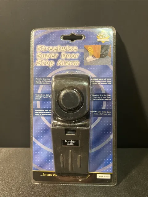 Streetwise Portable Super Door Wedge Stop Alarm Model SDS85 New