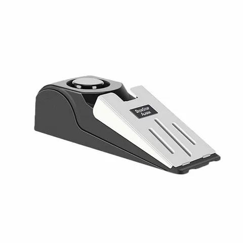 Home Security Wedge Door Stop Alarm System Device Intruder Alert Detection