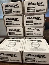 10 Master Lock ProSeries Hidden Shackle Keyed Padlock Silver All Keyed Alike