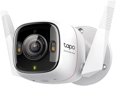 Tapo ColorPro Wi-Fi Outdoor Camera, White MSRP $77.99