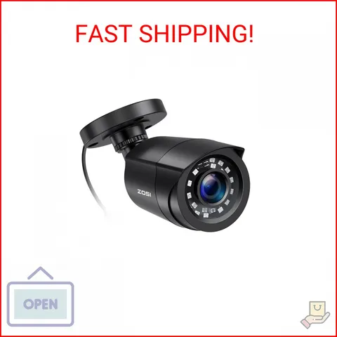 ZOSI 2.0MP 1080p 1920TVL Outdoor Indoor Security Camera,Hybrid 4-in-1 TVI/CVI/AH