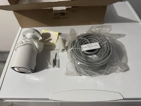 Lorex LKB343B 1080p HD 4MP Bullet IP Camera White With 100Ft Network Cable, NEW
