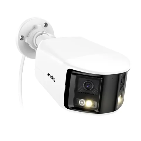 FCD800 4K 8MP Dual Lens PoE Security Camera, 180°Panoramic View, Smart Light ...