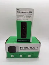 Blink Camera Outdoor (4) With Sync and Blink Video Doorbell Bundle | Brand New