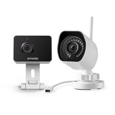 Indoor/Outdoor Camera 2 Pack, 1080P Wireless Home Security Cameras with Motion D