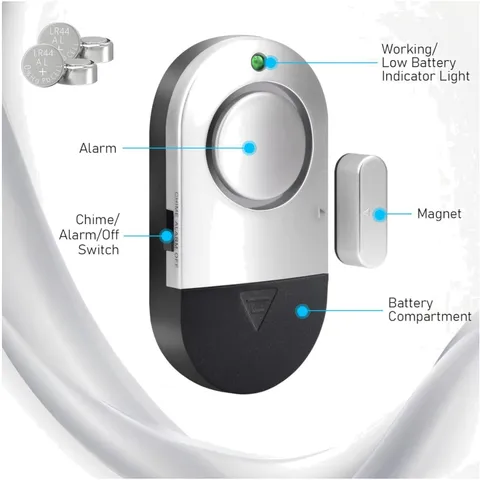 Ultra-Slim Door Window Alarms - Easy DIY Installation