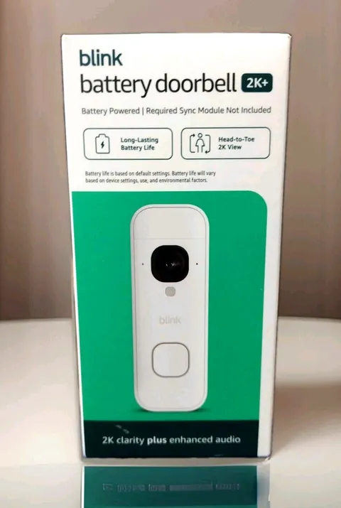 Blink Battery Doorbell 2K+ (newest model) — Wireless video doorbell, Add-On