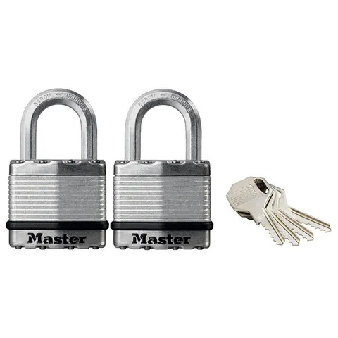 Master Lock M1EURT Excell™ Laminated Steel 45mm Lock - 24mm Ka X 2