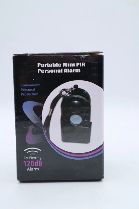 Portable Mini Motion Detector Alarm + 120DB Ear-Piercing Siren + SOS LED Light H