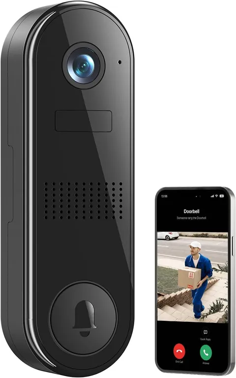 2K FHD Wireless Camera for Home Security,Wi-Fi Video Doorbell Camera | Two Way A