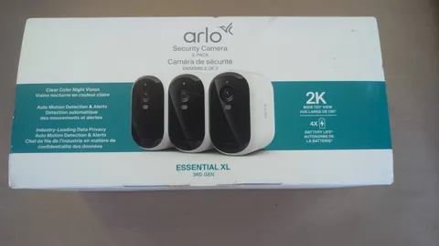 Arlo Essential XL Security Camera 2K 3rd Gen 3 Pack